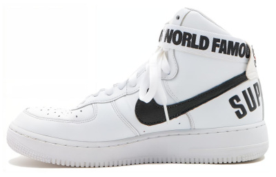 Supreme x Nike Air Force 1 World Famous White