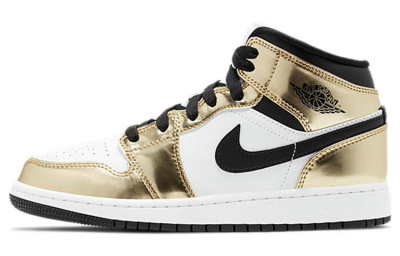 Jordan Air Jordan 1 Mid Metallic Gold GS