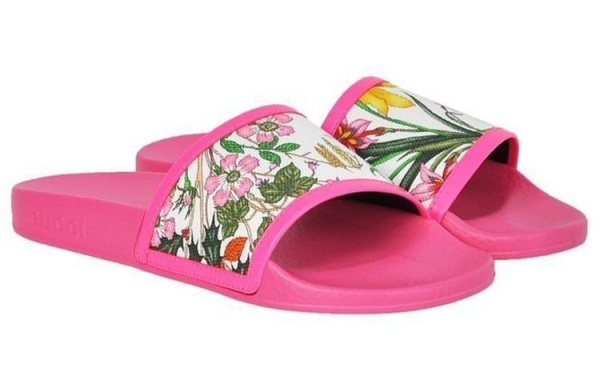 GUCCI Pursuit Pool Slide 'Pink Floral'